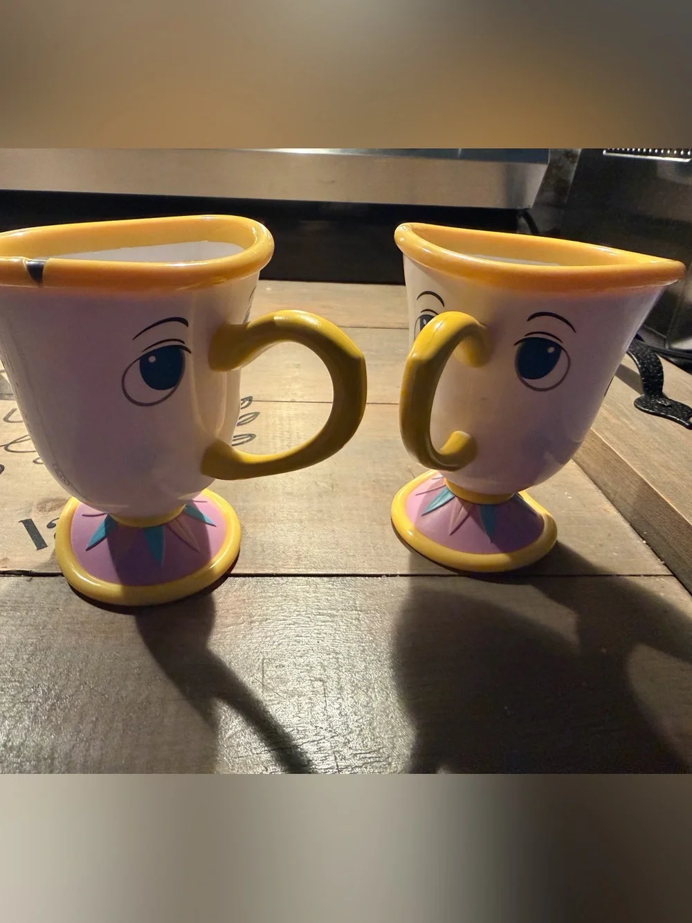 Disney beauty and the beast chip plastic cups